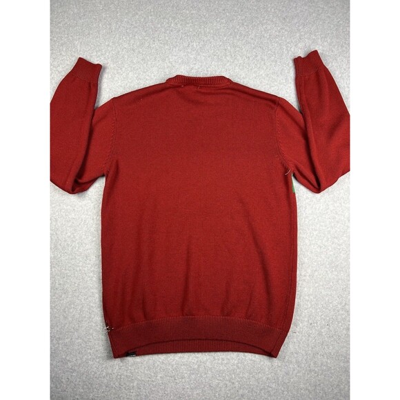 Volcom Sweater Mens L Red Crew Neck Ugly Christmas Top Beer Preppy Office Party - Picture 3 of 15